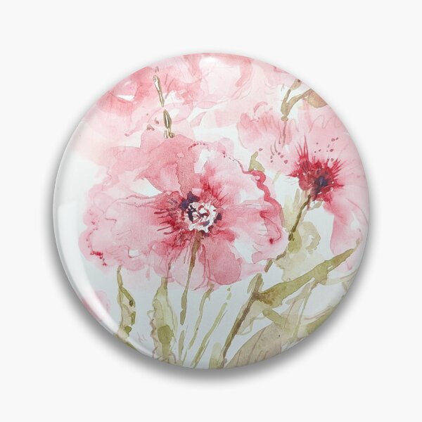 Item preview, Imagining Pink Flowers, Watercolor designed and sold by Kara Draws.