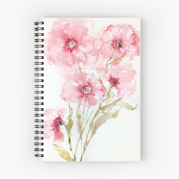 Item preview, Imagining Pink Flowers, Watercolor designed and sold by Kara Draws.