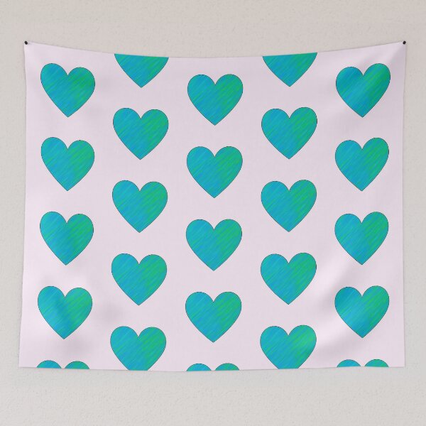 Item preview, Turquoise Streaked Heart designed and sold by Amanda1775.