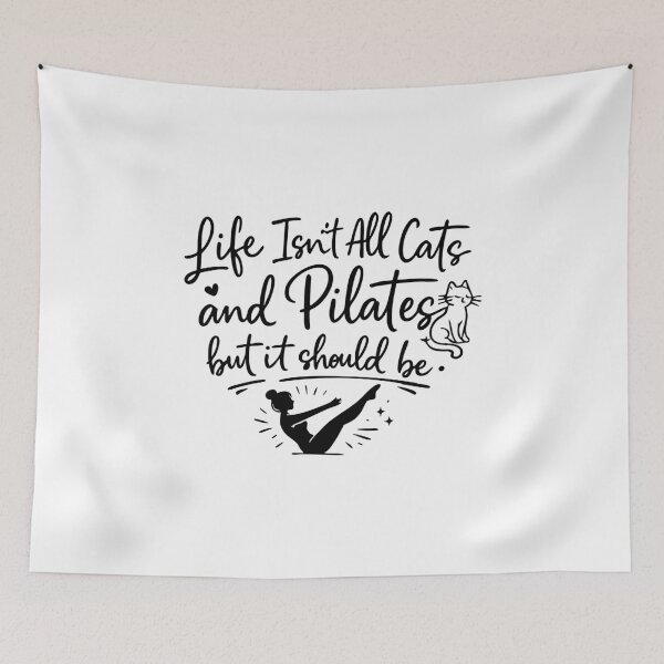 Item preview, Life Isn't All Cats and Pilate  designed and sold by CloudyPress.