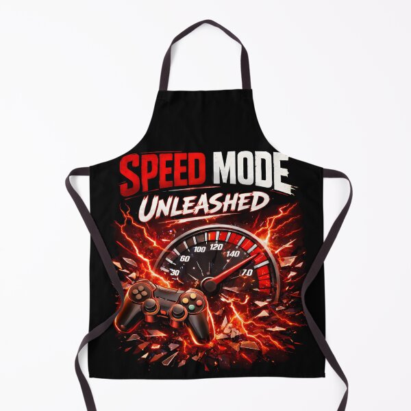 Item preview, Speed Mode Unleashed, Red Lightning Gaming Controller Design designed and sold by Moodune.