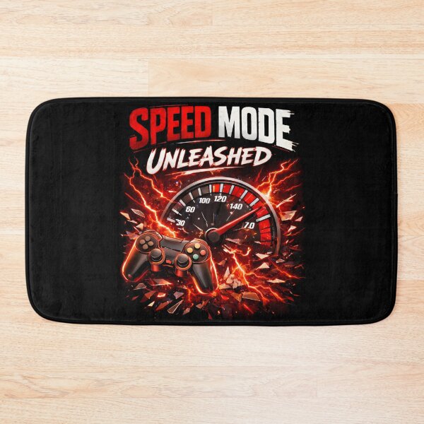 Item preview, Speed Mode Unleashed, Red Lightning Gaming Controller Design designed and sold by Moodune.