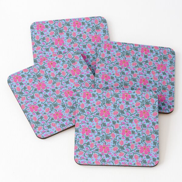 Item preview, Bold Pink Tulips with Gold accents designed and sold by Lynne Goodman Design.