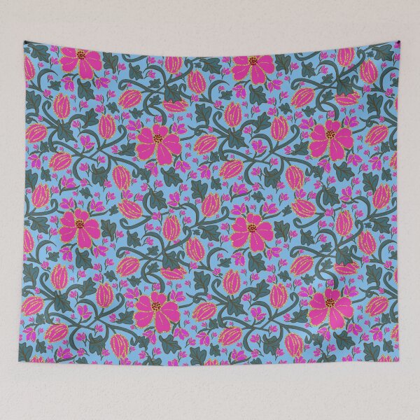 Item preview, Bold Pink Tulips with Gold accents designed and sold by Lynne Goodman Design.