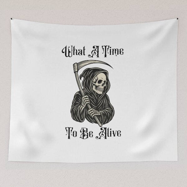 Item preview, Grim Reaper – What a Time to Be Alive designed and sold by Analog Aura .