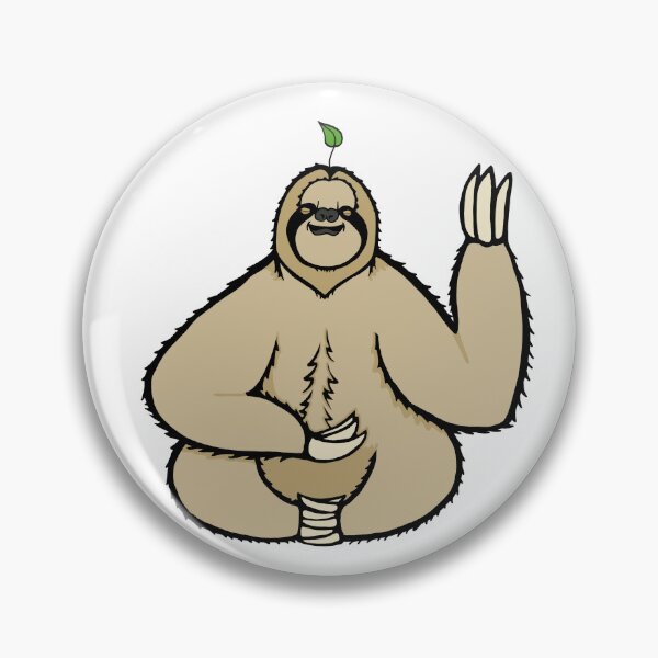 Item preview, sloth meditating designed and sold by Blockhead Designs.