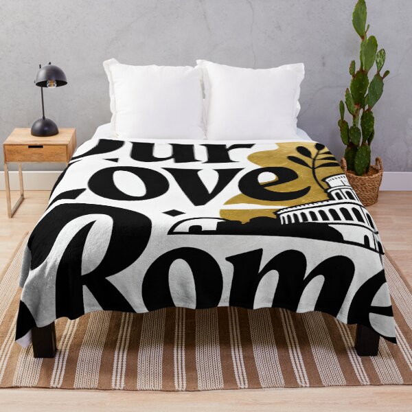 Item preview, Our Love Rome – Minimal Colosseum Black White and Gold Design designed and sold by FreeFromDefault.