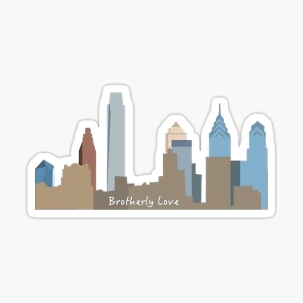 City of brotherly love: Jersey City USA' Sticker