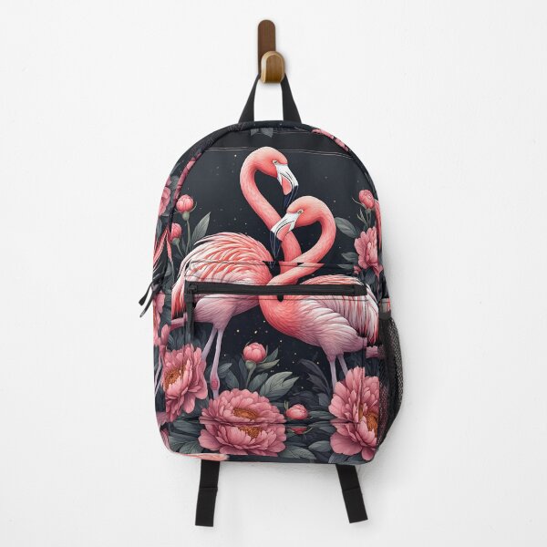 Item preview, Two beautiful Pink flamingo among magnificent peony flowers. designed and sold by Natalia-Vlad.