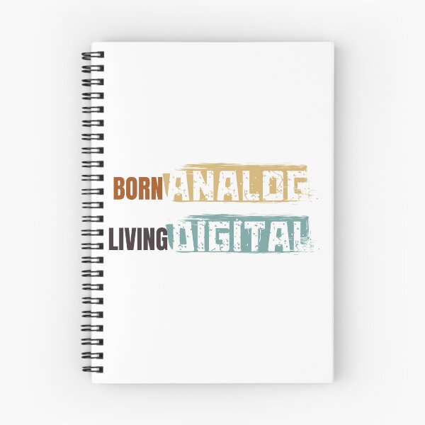 Item preview, Technological Evolution Design: "Born Analog, Living Digital" Distressed Graphic designed and sold by VibranPalette.