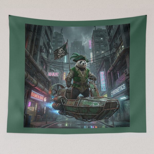 Item preview, Panda in Dystopian City designed and sold by Tridentulus.