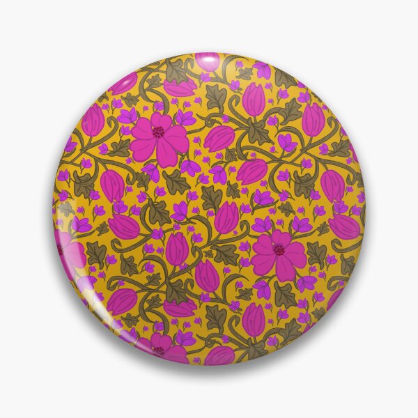 Item preview, Stylin' Tulips in Bright Pink and Honey designed and sold by Lynne Goodman Design.