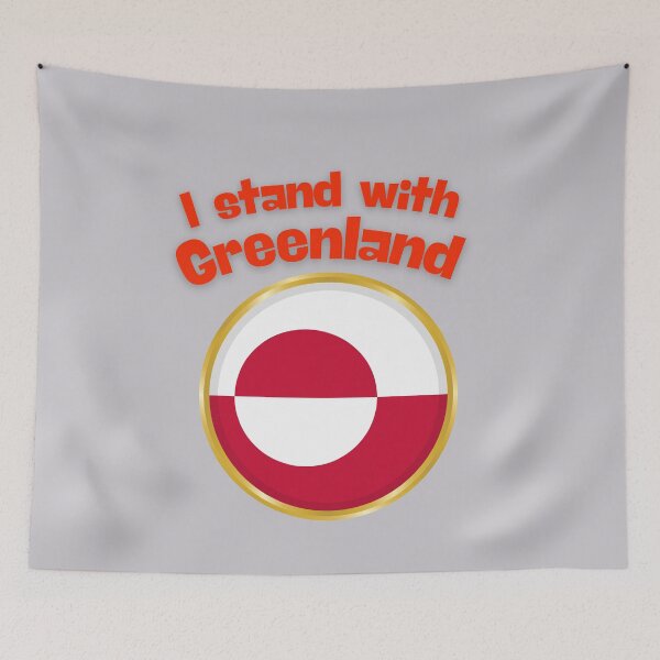 Item preview, I Stand With Greenland . Greenland Solidarity Political Statement  designed and sold by Basma Store.