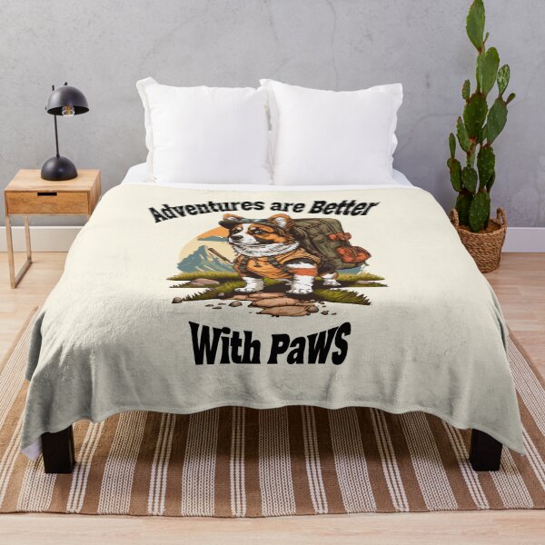 Item preview, Adventures are Better with Paws Funny Dog designed and sold by Sachie's Studio.