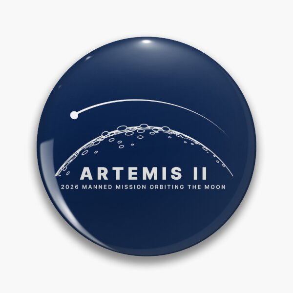 Item preview, Artemis II 2026 Manned Mission Orbiting the Moon Minimalist Art designed and sold by KiwiRider.
