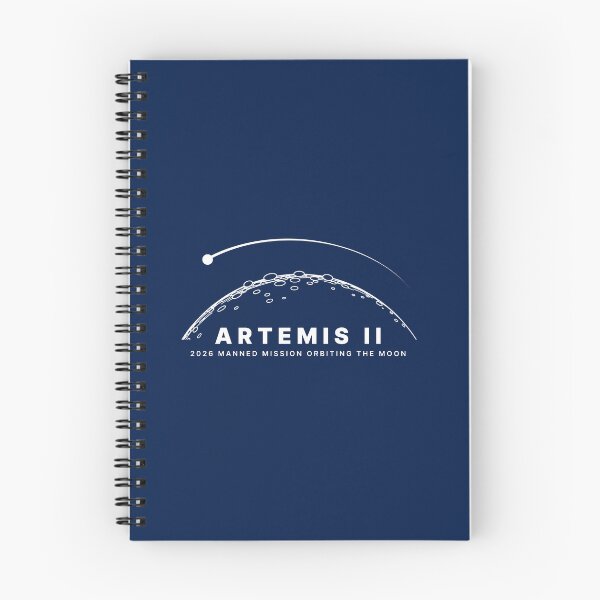 Item preview, Artemis II 2026 Manned Mission Orbiting the Moon Minimalist Art designed and sold by KiwiRider.
