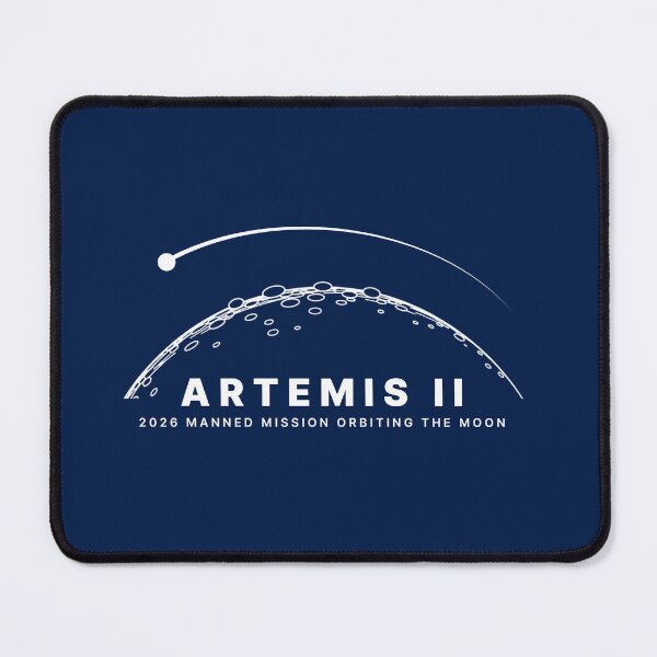 Item preview, Artemis II 2026 Manned Mission Orbiting the Moon Minimalist Art designed and sold by KiwiRider.