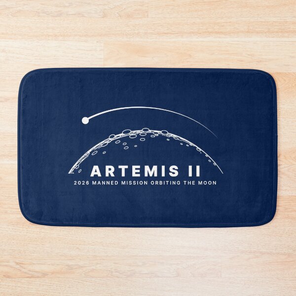 Item preview, Artemis II 2026 Manned Mission Orbiting the Moon Minimalist Art designed and sold by KiwiRider.