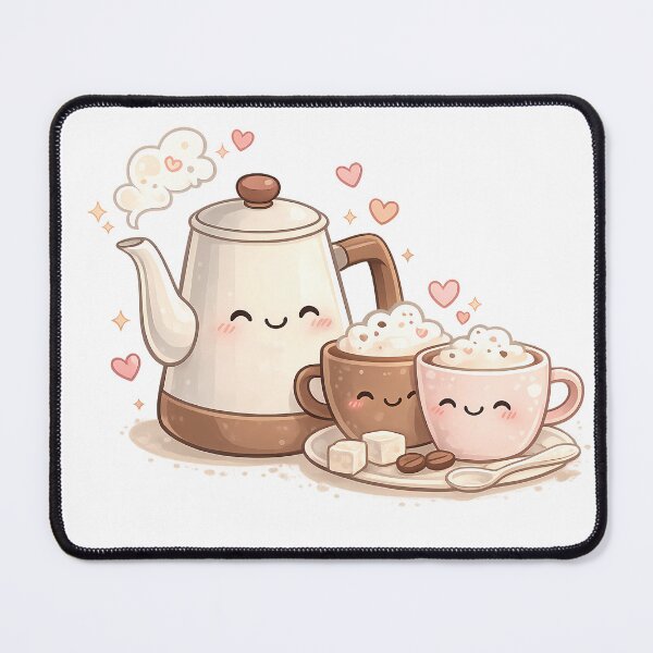 Item preview, Cute Coffee Love Kawaii Illustration designed and sold by VibePrint2.