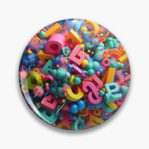 Item preview, 3D Colorful Abstract Alphabet Explosion designed and sold by Moulats.