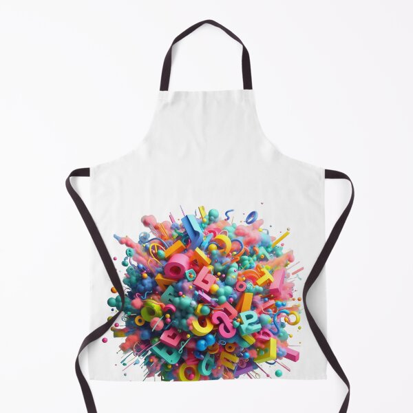 Item preview, 3D Colorful Abstract Alphabet Explosion designed and sold by Moulats.
