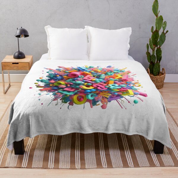 Item preview, 3D Colorful Abstract Alphabet Explosion designed and sold by Moulats.