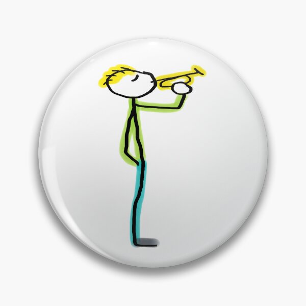 Item preview, Bugle Playing Stickman designed and sold by Mark-Ewbie.