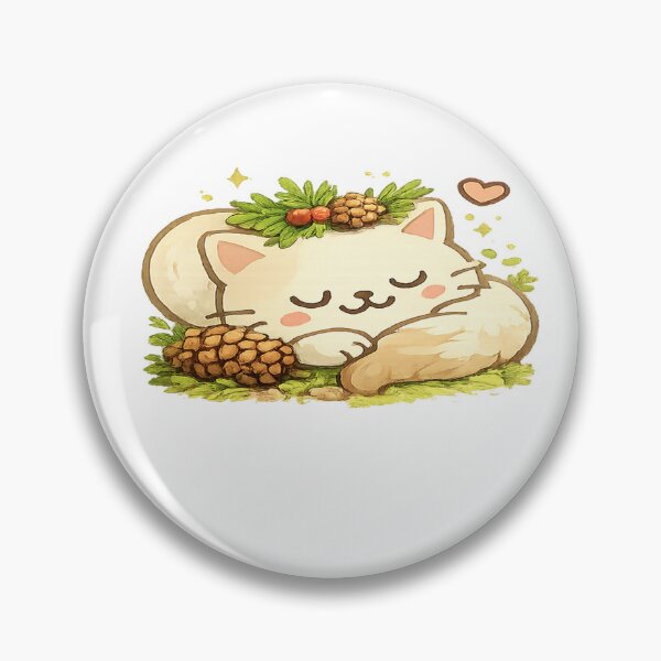 Item preview, Sleeping Cute Cat – Cozy Kawaii Cat Illustration designed and sold by StyleLap.
