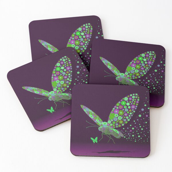 Item preview, Garden of Night Butterflies designed and sold by joycrysstudio.