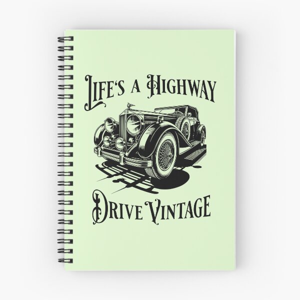 Artikelvorschau, Das Leben ist eine Autobahn, fahren Sie Oldtimer entworfen und verkauft von Sachie's Studio.