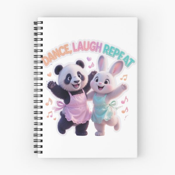Artikelvorschau, Tanzen, Lachen, Wiederholen: Fröhliche Panda- und Hasen-Freunde-Sticker entworfen und verkauft von ARTCREATESHOP.