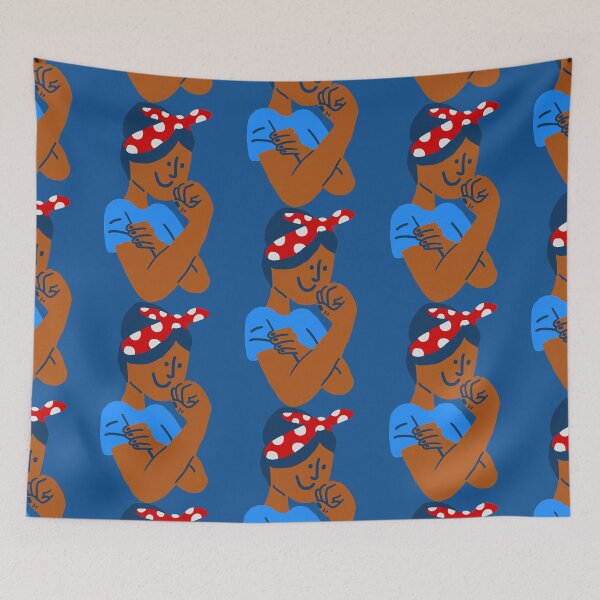 Item preview, african black rosie the riveter rockabilly retro icon designed and sold by Gossip Rag.