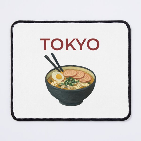 Artikelvorschau, Illustration zum Thema Ramen-Schüssel im Tokyo-City-Vibes-Stil entworfen und verkauft von Inkworksbyshery.
