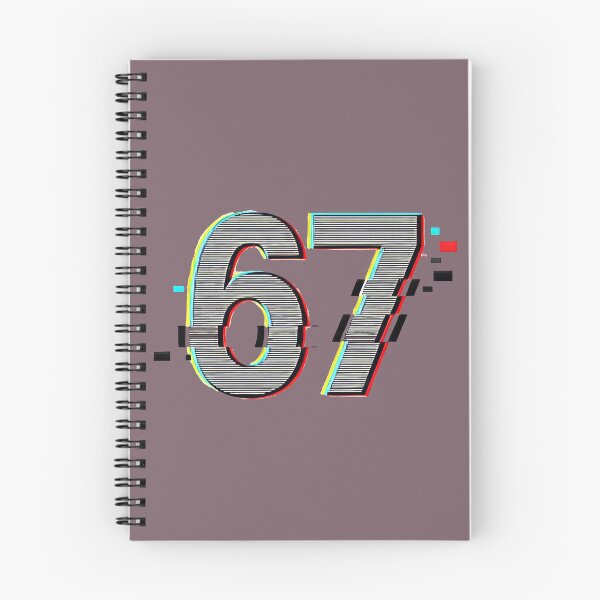 Item preview, 67 Glitch Number Art designed and sold by MellowMoodLab.