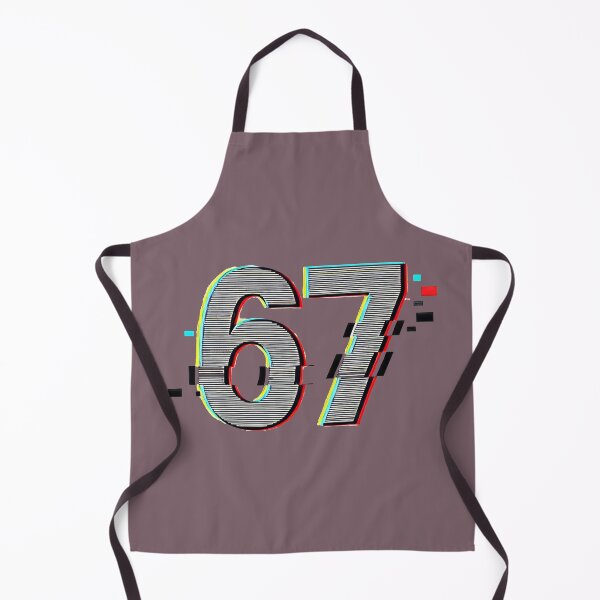 Item preview, 67 Glitch Number Art designed and sold by MellowMoodLab.