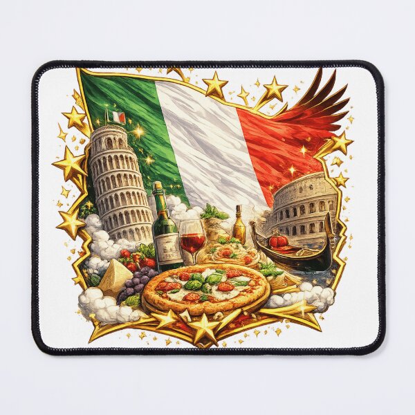 Item preview, Premium Italian Logo – Italian Culture & Excellence with Golden Stars designed and sold by K2M.