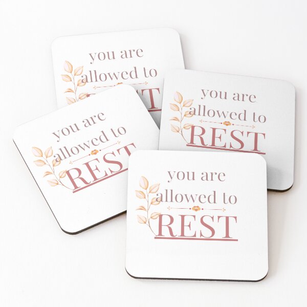 Item preview, You Are Allowed to Rest – Self Care Quote designed and sold by ZEYCAT.