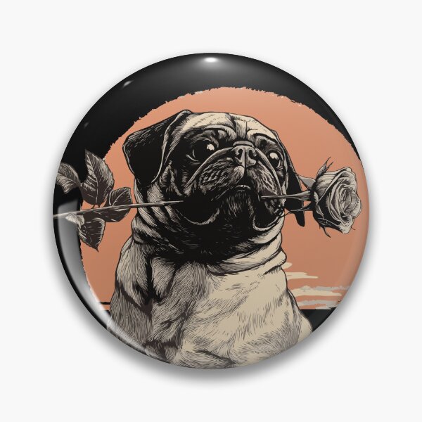 Item preview, Pug Charming designed and sold by ClubVacay.