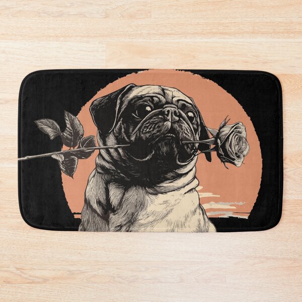 Item preview, Pug Charming designed and sold by ClubVacay.