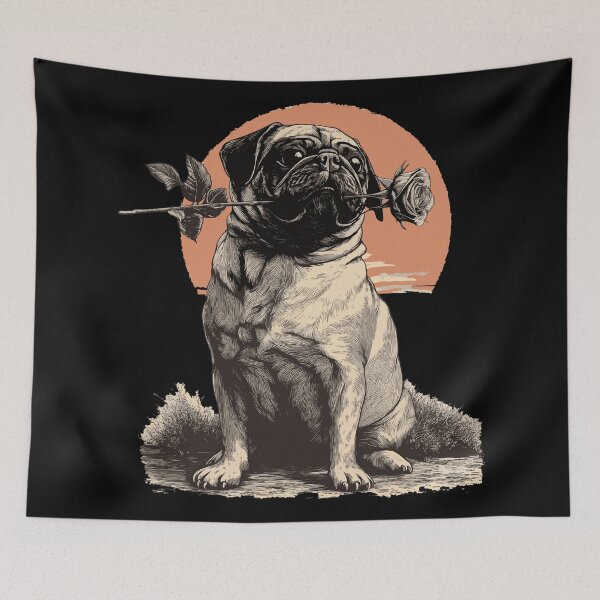 Item preview, Pug Charming designed and sold by ClubVacay.
