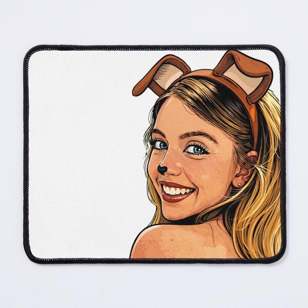 Item preview, Sydney Sweeney as a rabbit (fan art) designed and sold by PopCultureAndStuff.