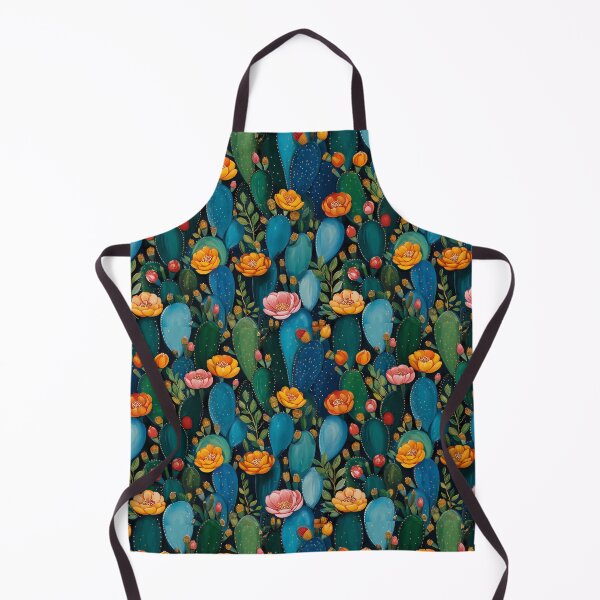 Item preview, Prickly Pear Cactus Flowers Pattern designed and sold by ConcienciaEco.