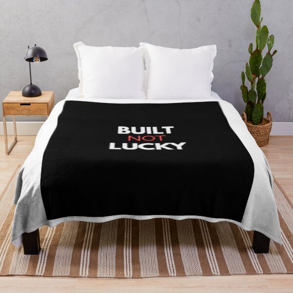 Item preview, Built, No Lucky – Motivational Quote for Hard Work, Discipline & Success designed and sold by Plav!.