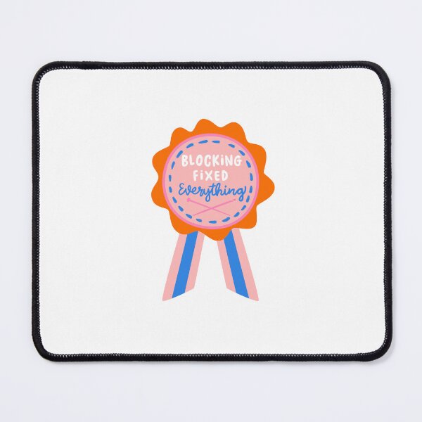 Item preview, Blocking fixed Everything – Knitter Achievement Badge designed and sold by OHBOY! Handmade.