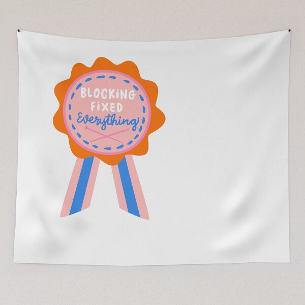 Item preview, Blocking fixed Everything – Knitter Achievement Badge designed and sold by OHBOY! Handmade.