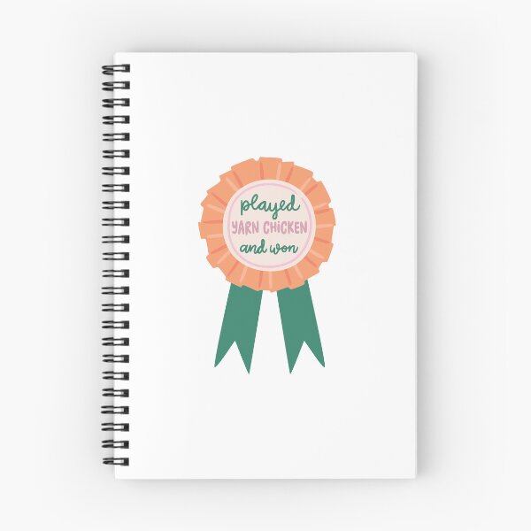 Item preview, played yarn chicken and won – Knitter Achievement Badge designed and sold by OHBOY! Handmade.