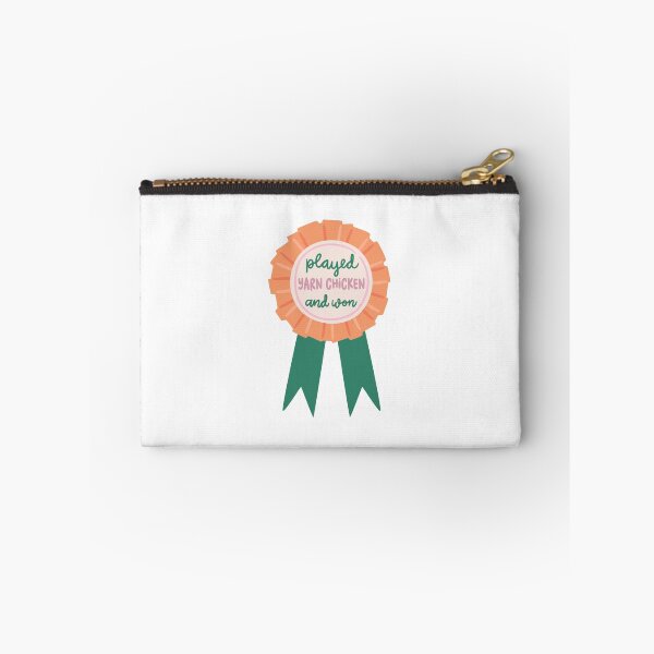 Item preview, played yarn chicken and won – Knitter Achievement Badge designed and sold by OHBOY! Handmade.