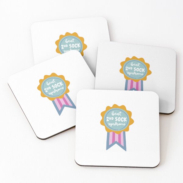 Item preview, Beat 2nd sock syndrome – Knitter Achievement Badge designed and sold by OHBOY! Handmade.