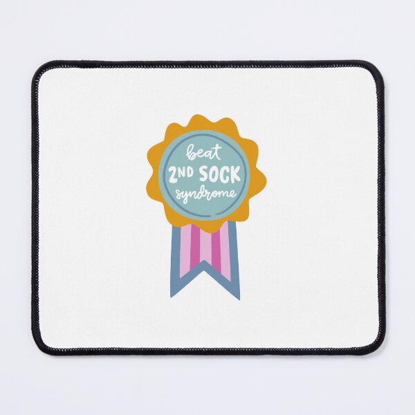 Item preview, Beat 2nd sock syndrome – Knitter Achievement Badge designed and sold by OHBOY! Handmade.
