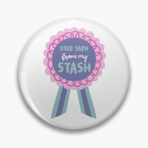 Item preview, Used yarn from my stash – Knitter Achievement Badge designed and sold by OHBOY! Handmade.